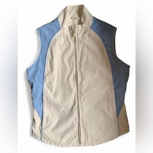 Women's Cream and Blue Vest